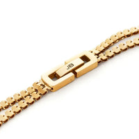 Jenny Bird Double Amalfi high-polish gold necklace clasp detail Lemonberry Aurora
