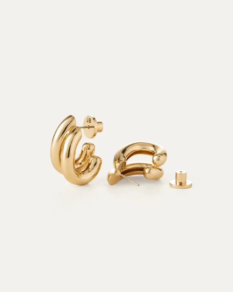 Jenny Bird Florence Earrings in gold — product shot, Lemonberry Aurora.