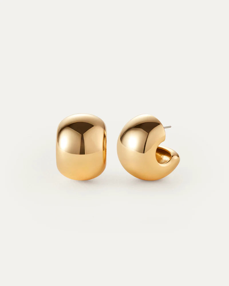 Jenny Bird Gemma Hoop Earrings in 14K gold plated brass — Lemonberry Aurora display