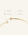 Jenny Bird Icon Hoops Small gold clasp close-up, Lemonberry Aurora — tension closure detail.