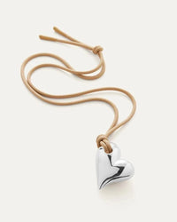 Jenny Bird Jewelry Art Heart On A String Necklace by Jenny Bird available at Lemonberry Boutique Aurora
