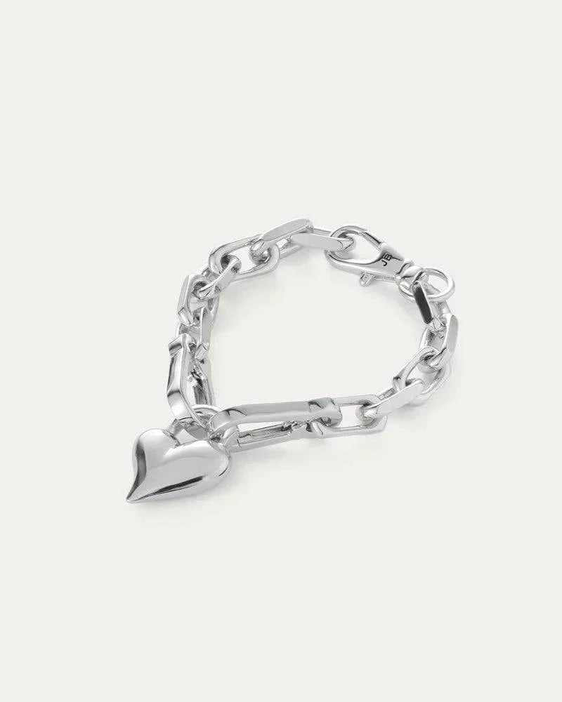 Jenny Bird Jewelry Padlock Heart Chain Bracelet by Jenny Bird available at Lemonberry Boutique Aurora