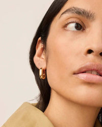 Jenny Bird Jewelry Puffy u-link earrings by Jenny Bird available at Lemonberry Boutique Aurora