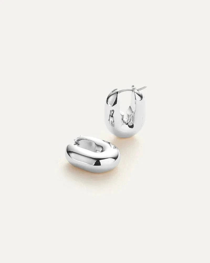 Jenny Bird Jewelry Puffy u-link earrings by Jenny Bird available at Lemonberry Boutique Aurora