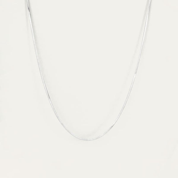 Jenny Bird Zeina Slim Herringbone Chain Necklace