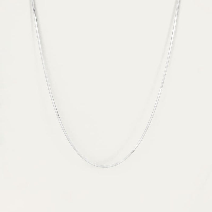 Jenny Bird Zeina Slim Herringbone Chain Necklace