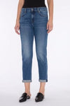 Front view of the 7 For All Mankind Josefina in Sacramento Boyfriend Premium Denim, at Lemonberry