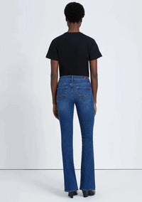 Full back view of Kimmie Bootcut B(Air) jeans in Duchess wash, highlighting the back pocket detailing and flattering fit.