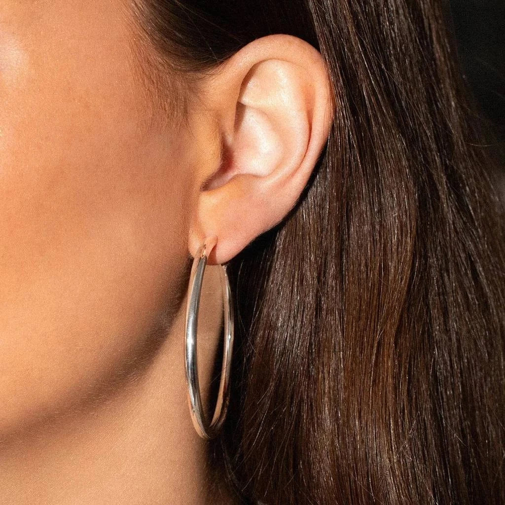 Leah Alexandra Jewelry Essential Hoops available at Lemonberry Boutique Aurora