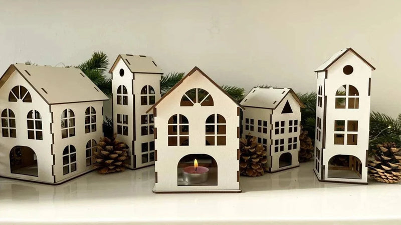 Lemonberry Accessories Wooden House Decor available at Lemonberry Boutique Aurora