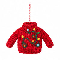 Sweater Party Knit Christmas Tree Ornaments