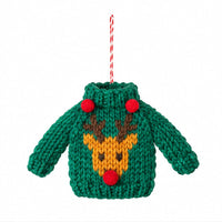Sweater Party Knit Christmas Tree Ornaments