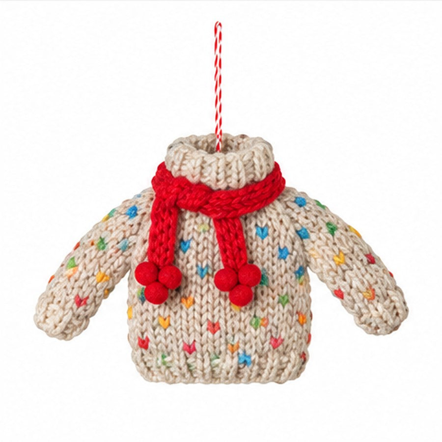Sweater Party Knit Christmas Tree Ornaments