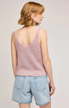 Back view of light pink Lizzie tank, Gentle Fawn knitwear, Lemonberry in Aurora ON