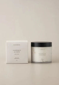 Grapefruit & Lemon body scrub — refreshing clean beauty favourite from Lemonberry Aurora