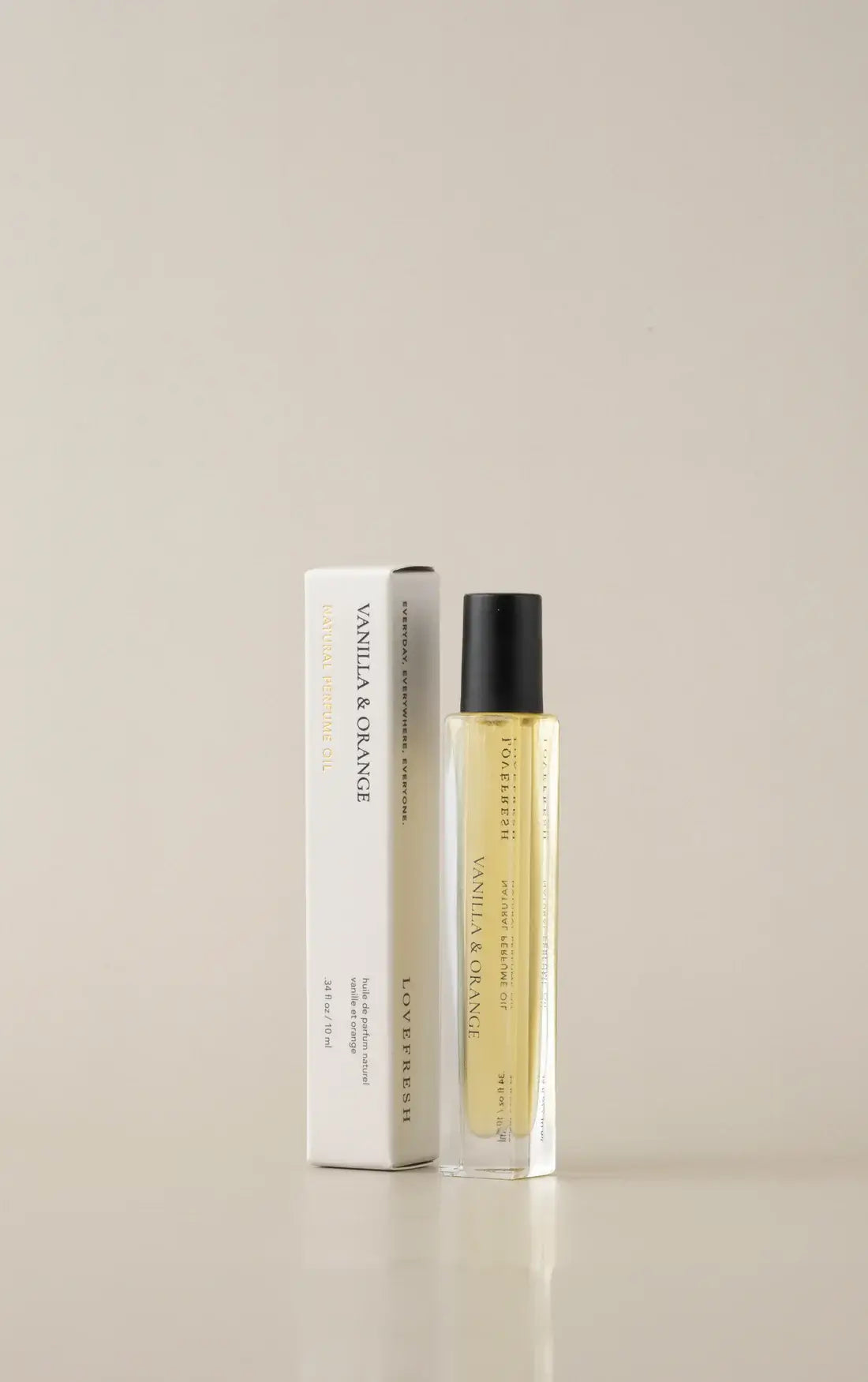 Vanilla & Orange Natural Perfume Oil by Lovefresh — product and packaging view, clean fragrance available near Newmarket and Aurora