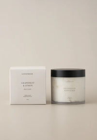 Lovefresh Grapefruit & Lemon sugar scrub – citrus body scrub sold at Lemonberry in Aurora, ON