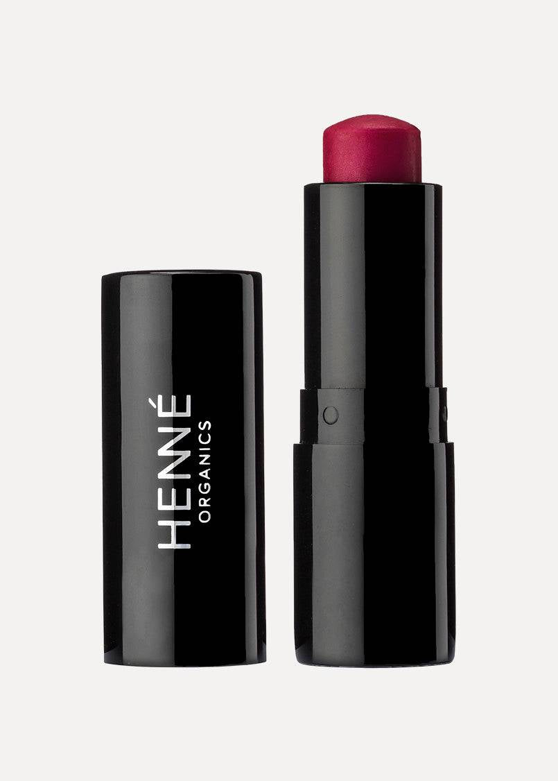 Henné Luxury Lip Tint in Blissful, a soft and sheer rosy nude shade.