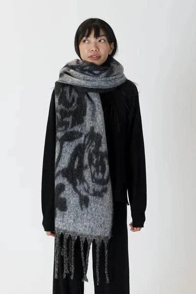 Lyla & Luxe Accessories Scarf Rose Print available at Lemonberry Boutique Aurora