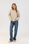 Lyla & Luxe Tops Bows Eco-Crewneck by Lyla & Luxe available at Lemonberry Boutique Aurora