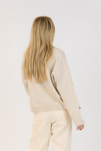 Lyla & Luxe Tops Holly Flower Crewneck Pullover by Lyla & Luxe available at Lemonberry Boutique Aurora