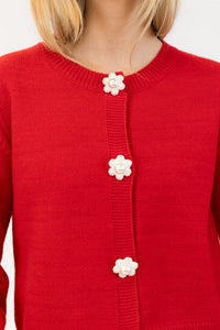 Lyla & Luxe Tops Jude Daisy Cardigan by Lyla & Luxe available at Lemonberry Boutique Aurora