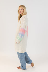 Lyla & Luxe Tops Shiloh Heart Cardigan by Lyla & Luxe available at Lemonberry Boutique Aurora