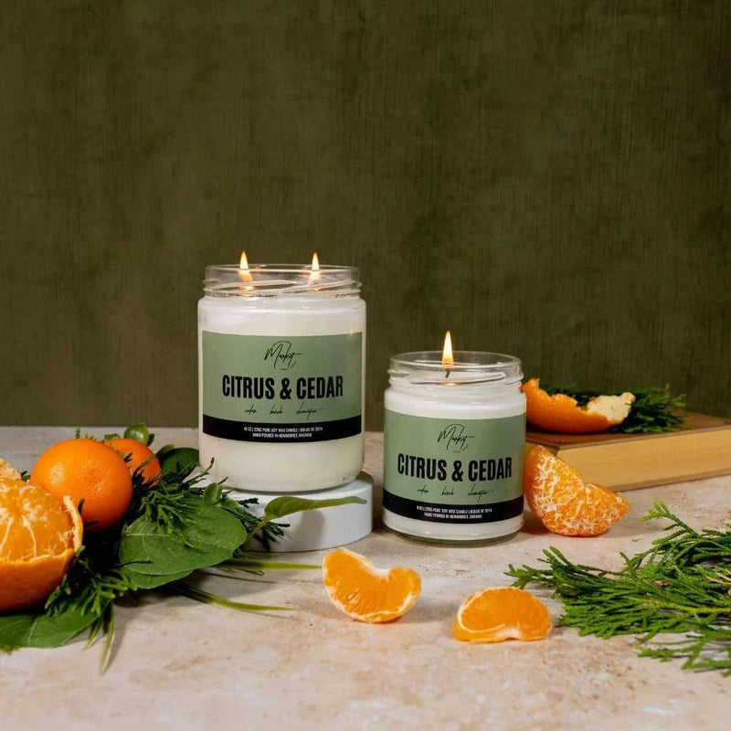Market Candle Company Accessories Citrus & Cedar Candle 🍃 available at Lemonberry Boutique Aurora