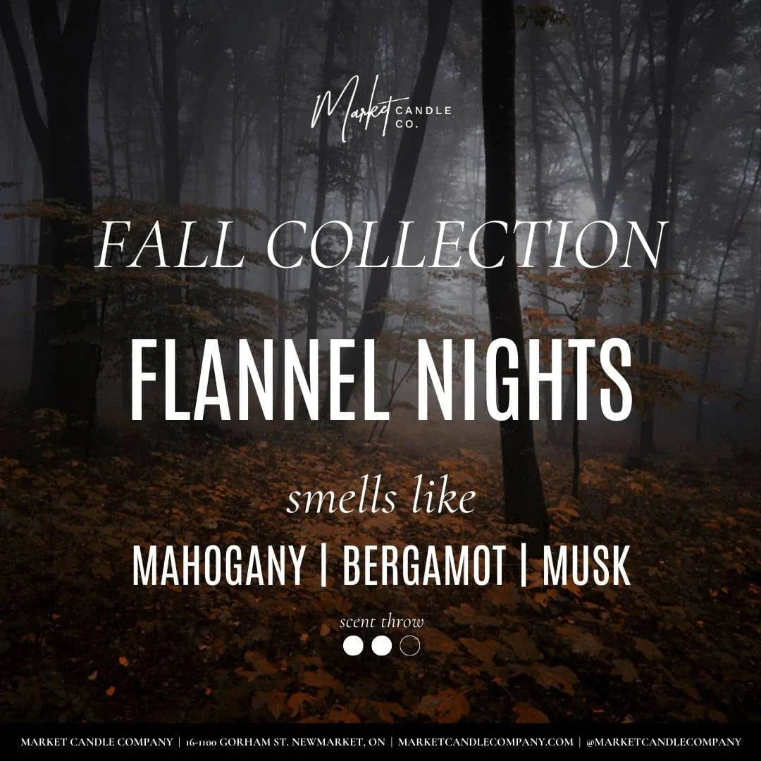 Market Candle Company Accessories Flannel Nights Candle 🍃 available at Lemonberry Boutique Aurora