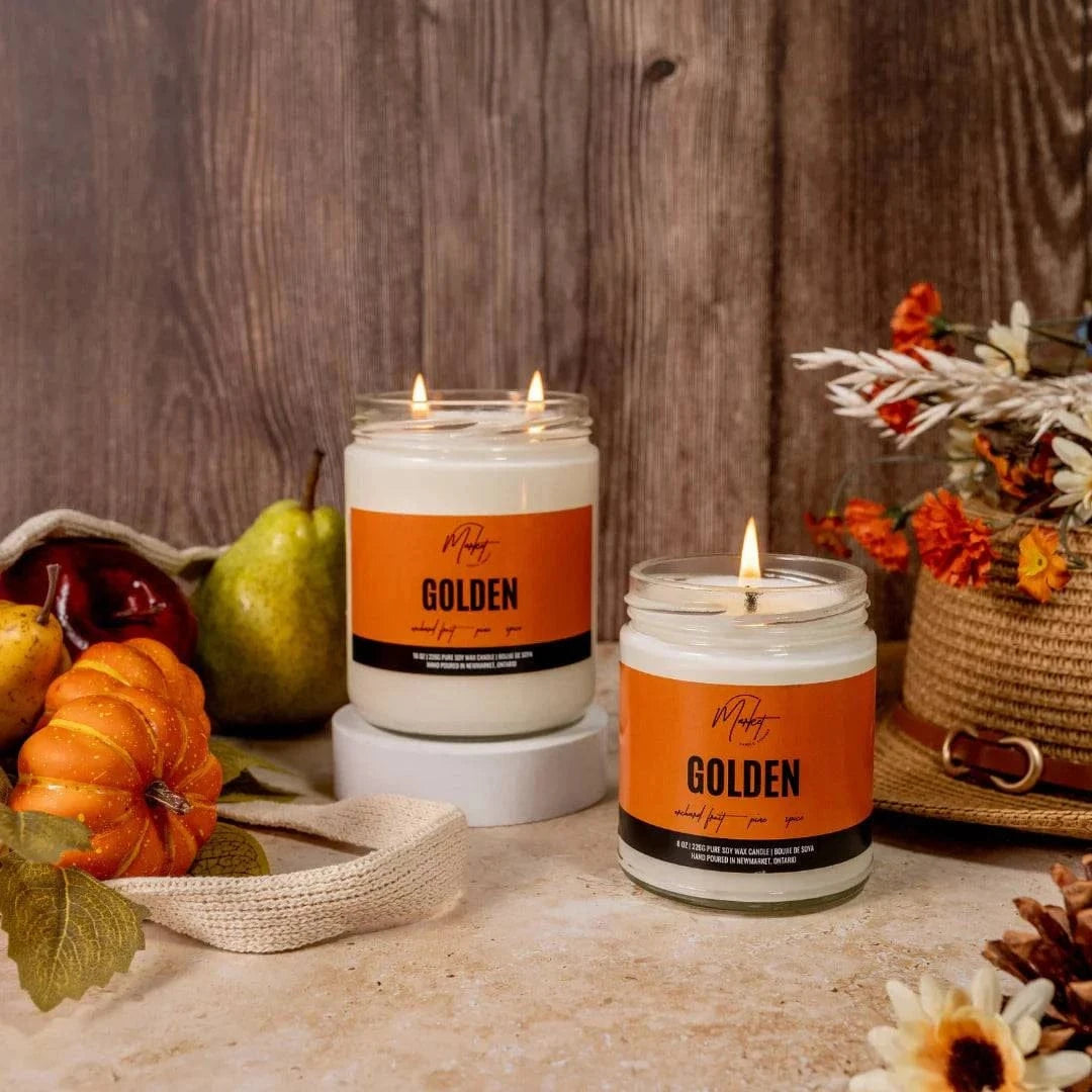 Market Candle Company Accessories Golden Candle by Market Candle Company 🍃 available at Lemonberry Boutique Aurora