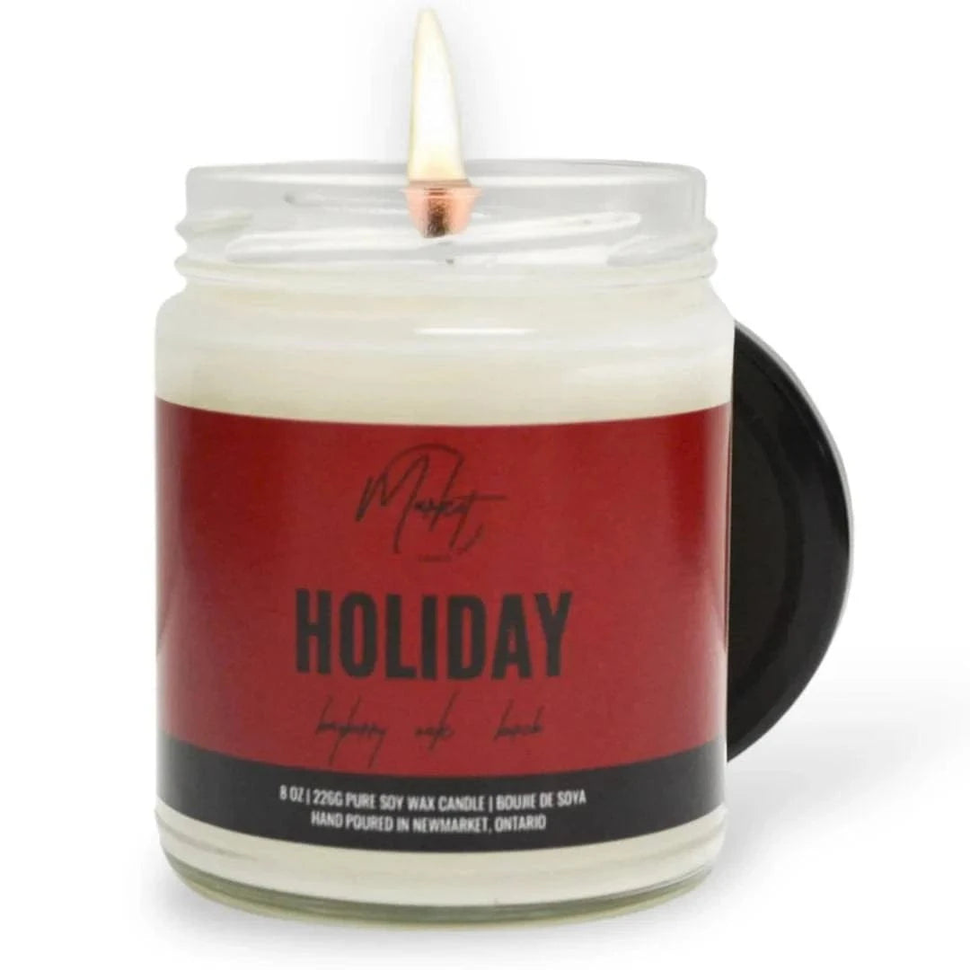 Market Candle Company Accessories Holiday Soy Candle available at Lemonberry Boutique Aurora