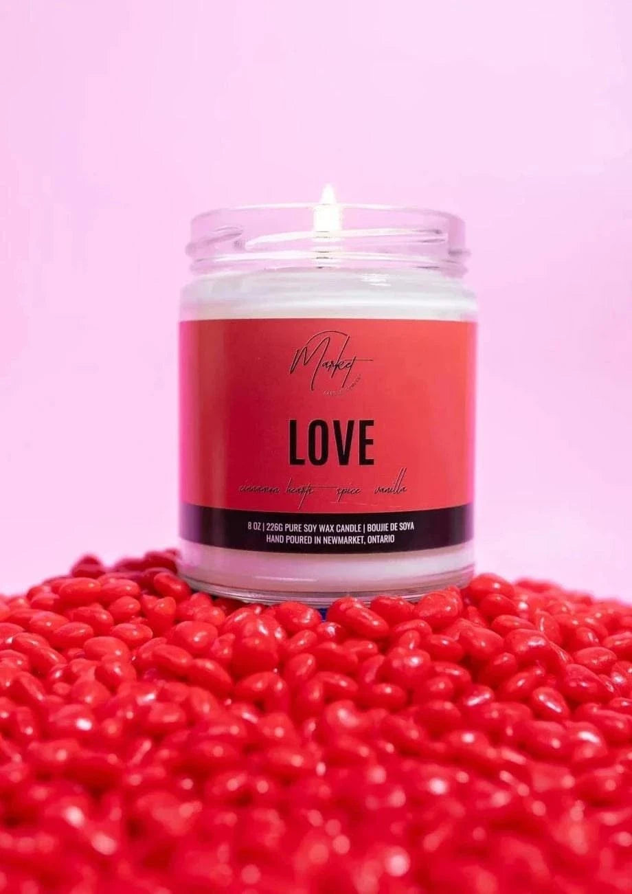 Market Candle Company Accessories Love Candle available at Lemonberry Boutique Aurora