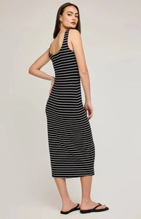 Back view of the striped midi dress by Gentle Fawn - shop near Bradford at Lemonberry