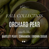 Orchard Pear Candle ad card - Lemonberry.ca