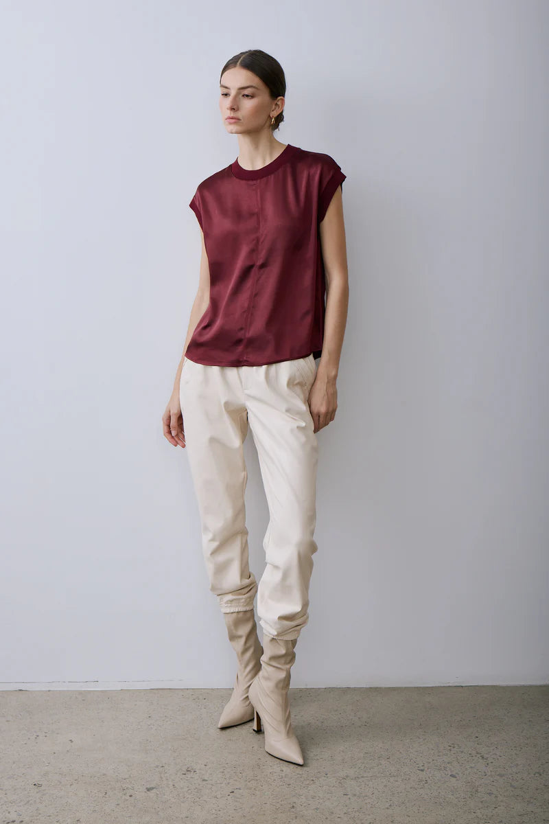 Melissa Nepton Gaylor Top – Satin Sleeveless Top