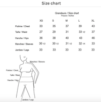 Melissa Nepton size chart at Lemonberry Boutique Aurora