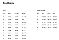 Size Chart for Mid-Rise Button-Fly Boyfriend Jeans – 7 For All Mankind
