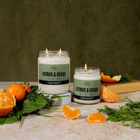 Citrus & Cedar Candle 🍃 - Lemonberry.ca