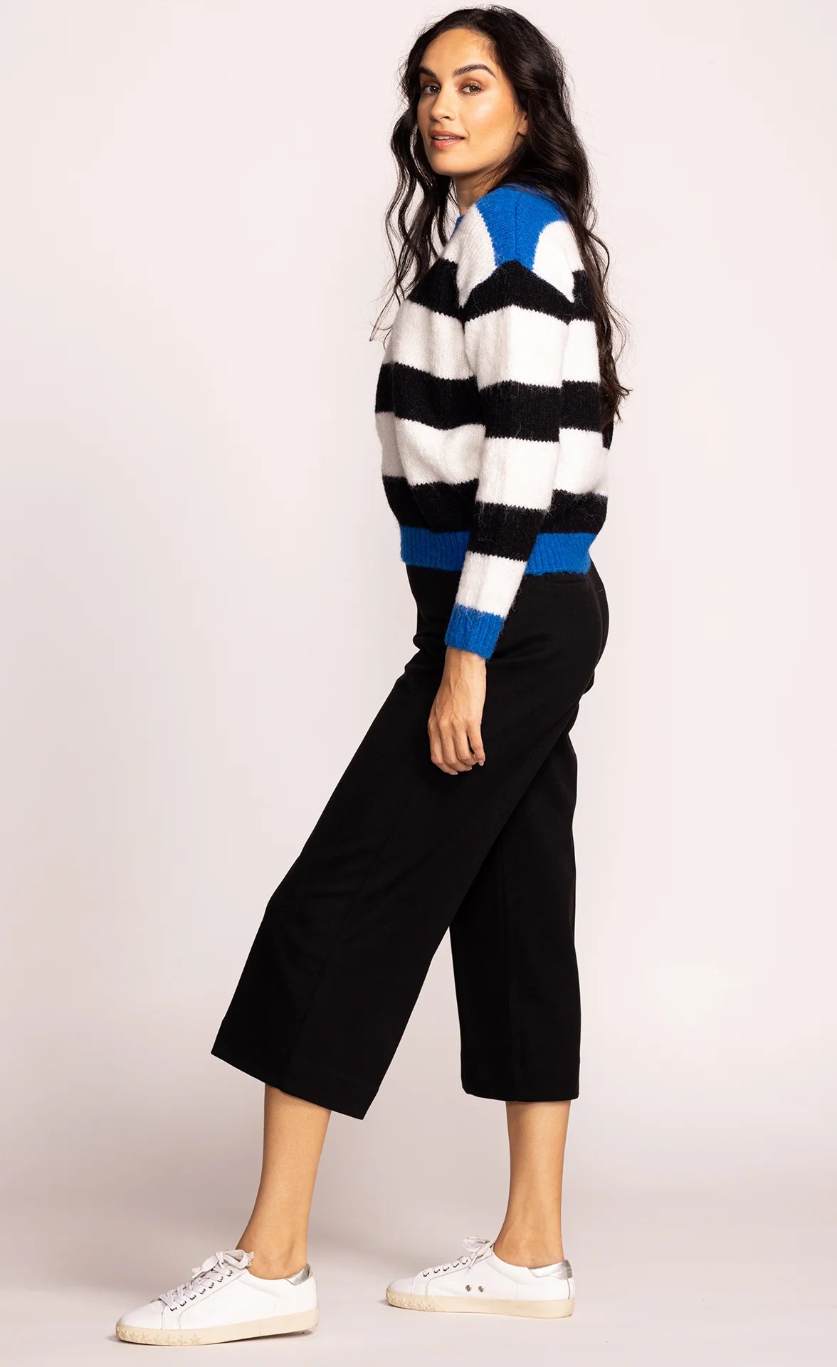 Pink Martini Nadia Pant – Black Cropped Wide Leg