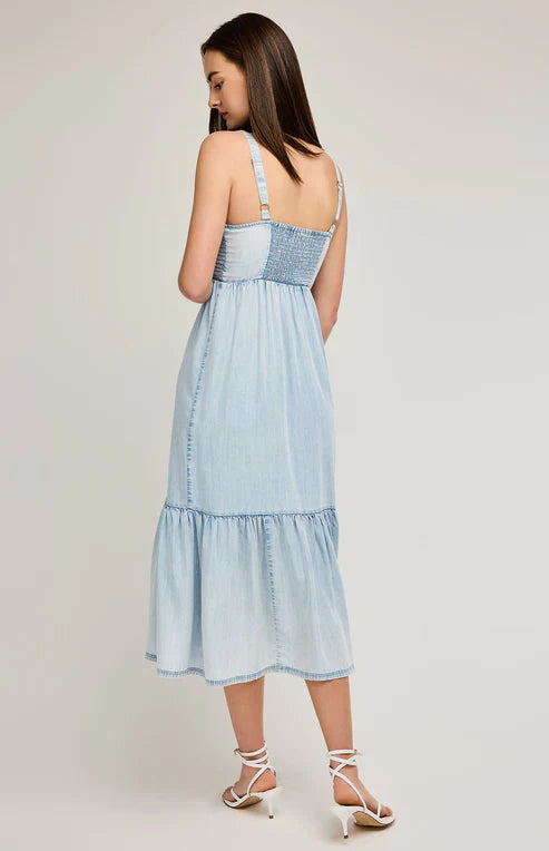 Back view of Nova Dress by Gentle Fawn – adjustable straps and relaxed fit, Lemonberry boutique Aurora.