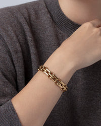 Jenny Bird Slim Penelope Bracelet – Woven Gold Shine
