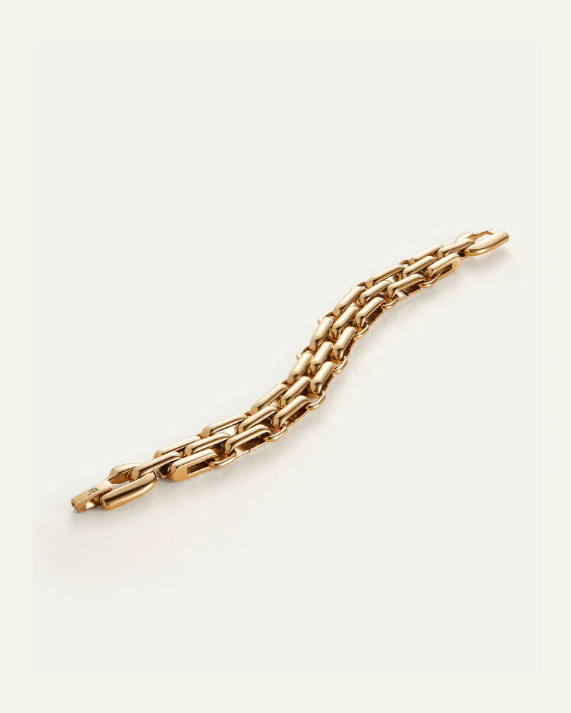 Jenny Bird Slim Penelope Bracelet – Woven Gold Shine