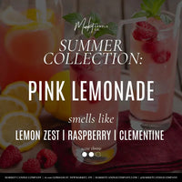 Pink Lemonade Candle Ad Card