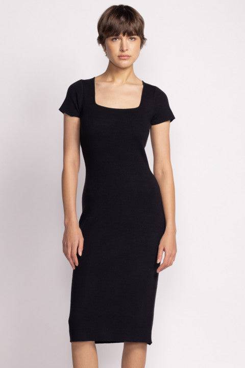 Pink Martini Dress Paige Sweater dress available at Lemonberry Boutique Aurora