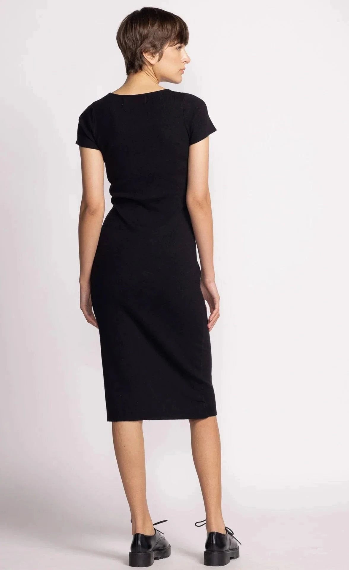 Pink Martini Dress Paige Sweater dress available at Lemonberry Boutique Aurora
