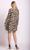 Pink Martini Fran Dress Leopard Print Lemonberry Aurora back view