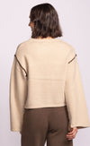 Pink Martini Grenola Sweater in beige – back view on model, Lemonberry Newmarket weekend look