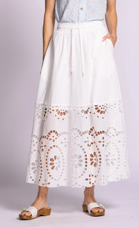 Pink Martini Jolene skirt white front detail Lemonberry Aurora