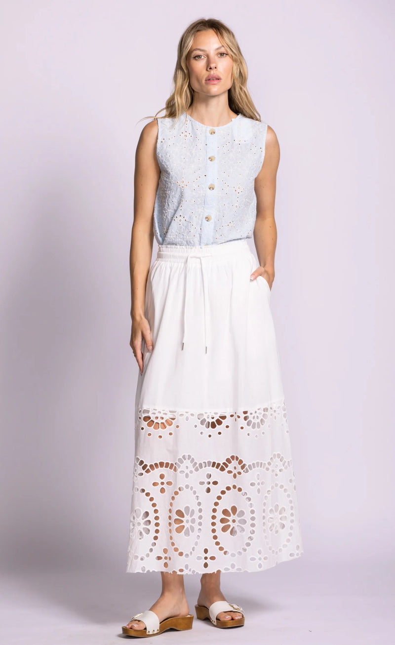 Pink Martini Jolene skirt white front Lemonberry Aurora