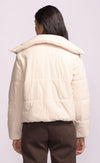 Pink Martini Northfield Jacket in beige cord – back view on model, Lemonberry Newmarket fall fashion
